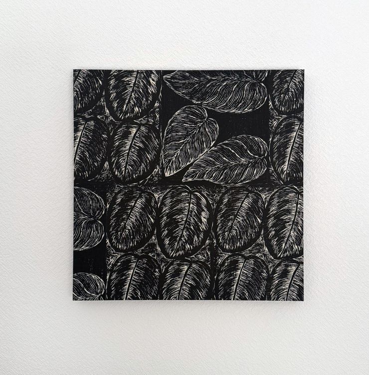 木版画「メダリオン×バーキン」